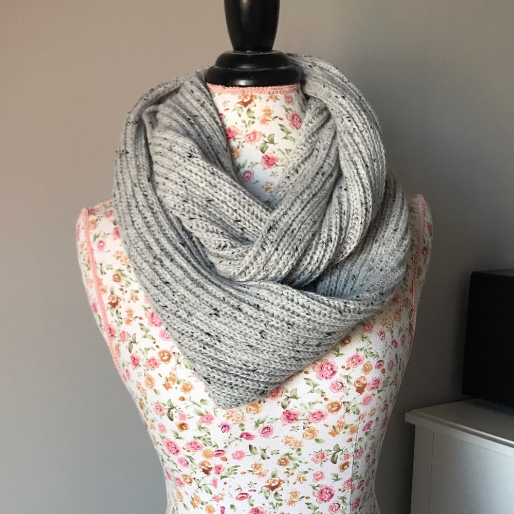 Gray Infinity Scarf